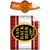 Tan Back Beer Single Self Adhesive Label - License And Royalty Free For Film Use(Tan Back Beer Single Self Adhesive Label License And Royalty Free For Film Use)