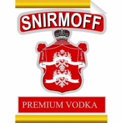 Snirmoff Vodka Single Self Adhesive Label - License And Royalty Free For Film Use(Snirmoff Vodka Single Self Adhesive Label License And Royalty Free For Film Use)