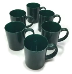 SMASHProps Breakaway Green Coffee Mug - 6 PIECE - DARK GREEN Opaque(Newrulefx Brand Smashprops Breakaway Green Coffee Mug Blowout Pricing 6 Piece Dark Green Opaque)