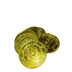 No Brand Gold Painted Bitcoin Filler Prop - 12 Pack(Gold Painted Bitcoin Filler 12 Pack)
