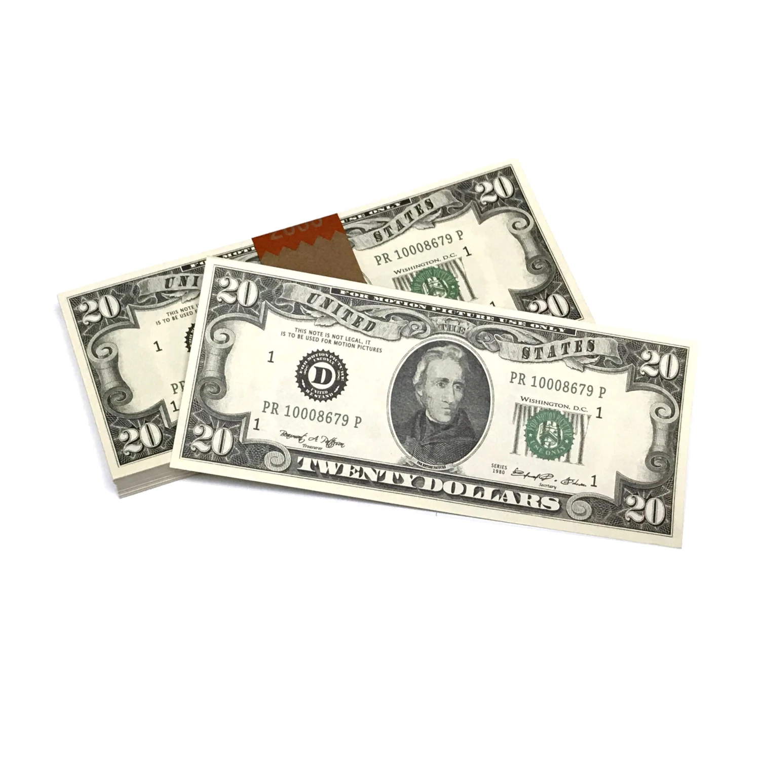 Money Prop - Series 1980 $20's Crisp New $2,000 Full Print Stack(Money Prop Series 1980 20s Crisp New 2 000 Full Print Stack) 5 Money Prop - Series 1980 $20's Crisp New $2,000 Full Print Stack(Money Prop Series 1980 20s Crisp New 2 000 Full Print Stack) - Image 3