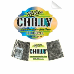 Millen Chilly Beer Bottle Single Self Adhesive Label - License And Royalty Free For Film Use(Millen Chilly Beer Bottle Single Self Adhesive Label License And Royalty Free For Film Use)