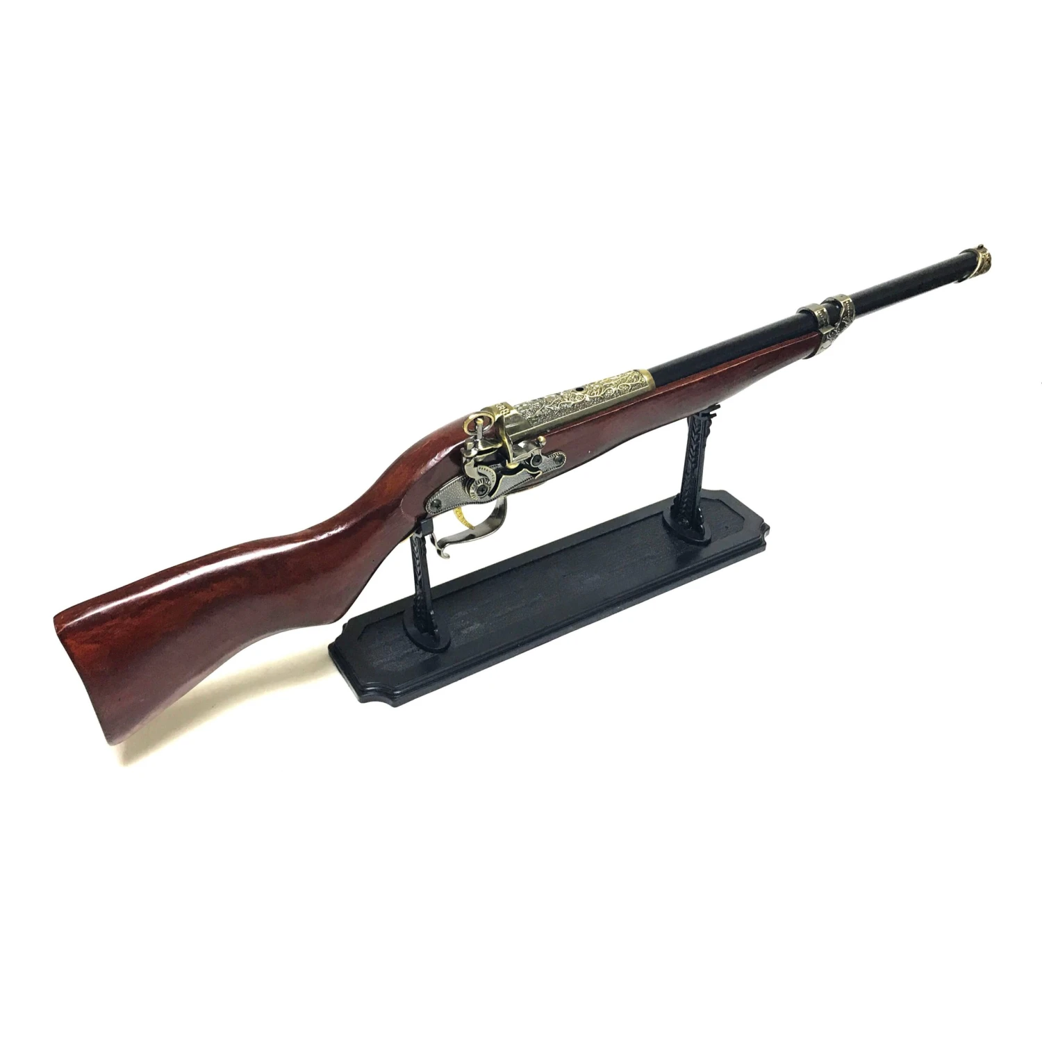 Antique Flintlock Steampunk Rifle Wood And Metal Replica Gun Inert Prop(Antique Flintlock Steampunk Rifle Wood And Metal Replica Gun Inert Non Firing Prop Or Display) 5 Antique Flintlock Steampunk Rifle Wood And Metal Replica Gun Inert Prop(Antique Flintlock Steampunk Rifle Wood And Metal Replica Gun Inert Non Firing Prop Or Display) - Image 3