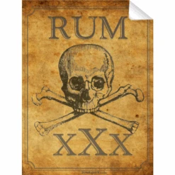 Pirate Rum Single Self Adhesive Label - License And Royalty Free For Film Use(Pirate Rum Single Self Adhesive Label License And Royalty Free For Film Use)