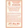 Denatured Alcohol Poison Vintage Single Self Adhesive Label - License And Royalty Free For Film Use(Denatured Alcohol Poison Vintage Single Self Adhesive Label License And Royalty Free For Film Use)