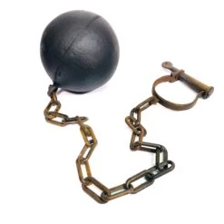 Foam Rubber Ball With Plastic Chain & Prop Leg Iron - Action Prop(Newrulefx Brand Foam Rubber Ball With Plastic Chain Prop Leg Iron Special Effects Action Prop) 14 Foam Rubber Ball With Plastic Chain & Prop Leg Iron - Action Prop(Newrulefx Brand Foam Rubber Ball With Plastic Chain Prop Leg Iron Special Effects Action Prop) -Newrulefx Store 70e9abf2 980a 4570 9f17 68a2310d763f c9f404ac 0986 484f 86b3 47b8f27474d5