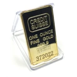 Gold Credit Suisse One Ounce Ingot Replica Prop(Gold Credit Suisse One Ounce Ingot Replica Prop)