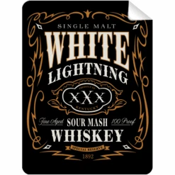 White Lightning Whiskey Bottle Self Prop Adhesive Label(White Lightning Whiskey Bottle Self Prop Adhesive Label)