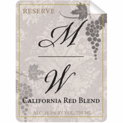 MW Rose Blend Wine Bottle Self Prop Adhesive Label(Mw Rose Blend Wine Bottle Self Prop Adhesive Label)