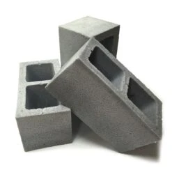 Flexible Soft Urethane Foam Rubber Cement Style Cinder Block Replica Prop(Flexible Soft Urethane Foam Rubber Cement Style Cinder Block Replica Prop) -Newrulefx Store FoamRubberCinderBlockGreyStack