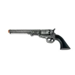 Silver-Engraved Foam Rubber Revolver Prop(Silver Engraved Foam Rubber Revolver Prop) -Newrulefx Store GH24CRevolverBlack002