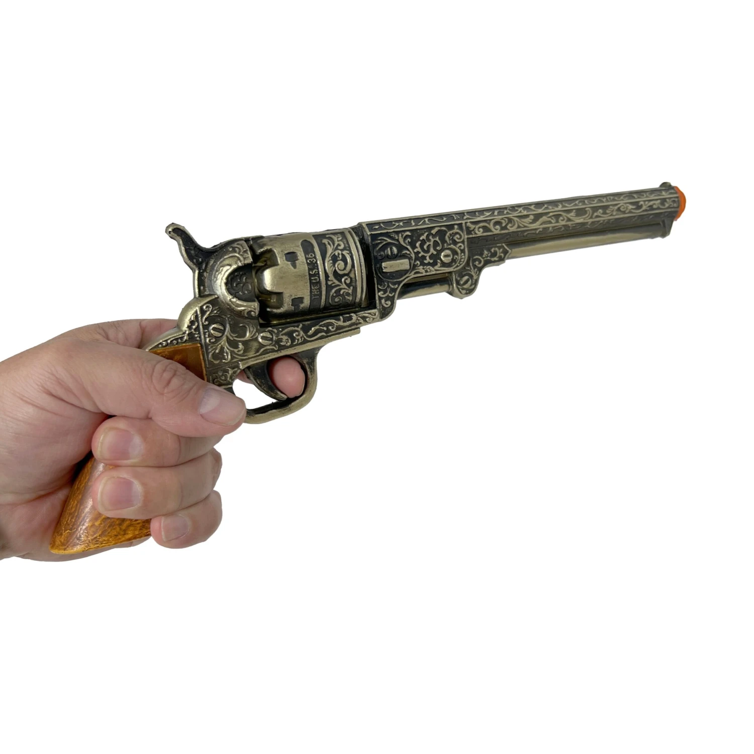 Gold-Engraved Foam Rubber Revolver Prop(Gold Engraved Foam Rubber Revolver Prop) 4 Gold-Engraved Foam Rubber Revolver Prop(Gold Engraved Foam Rubber Revolver Prop) - Image 2