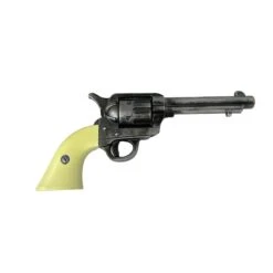 Western-Style Ivory Handle Foam Rubber Revolver Pistol Prop(Western Style Ivory Handle Foam Rubber Revolver Prop)