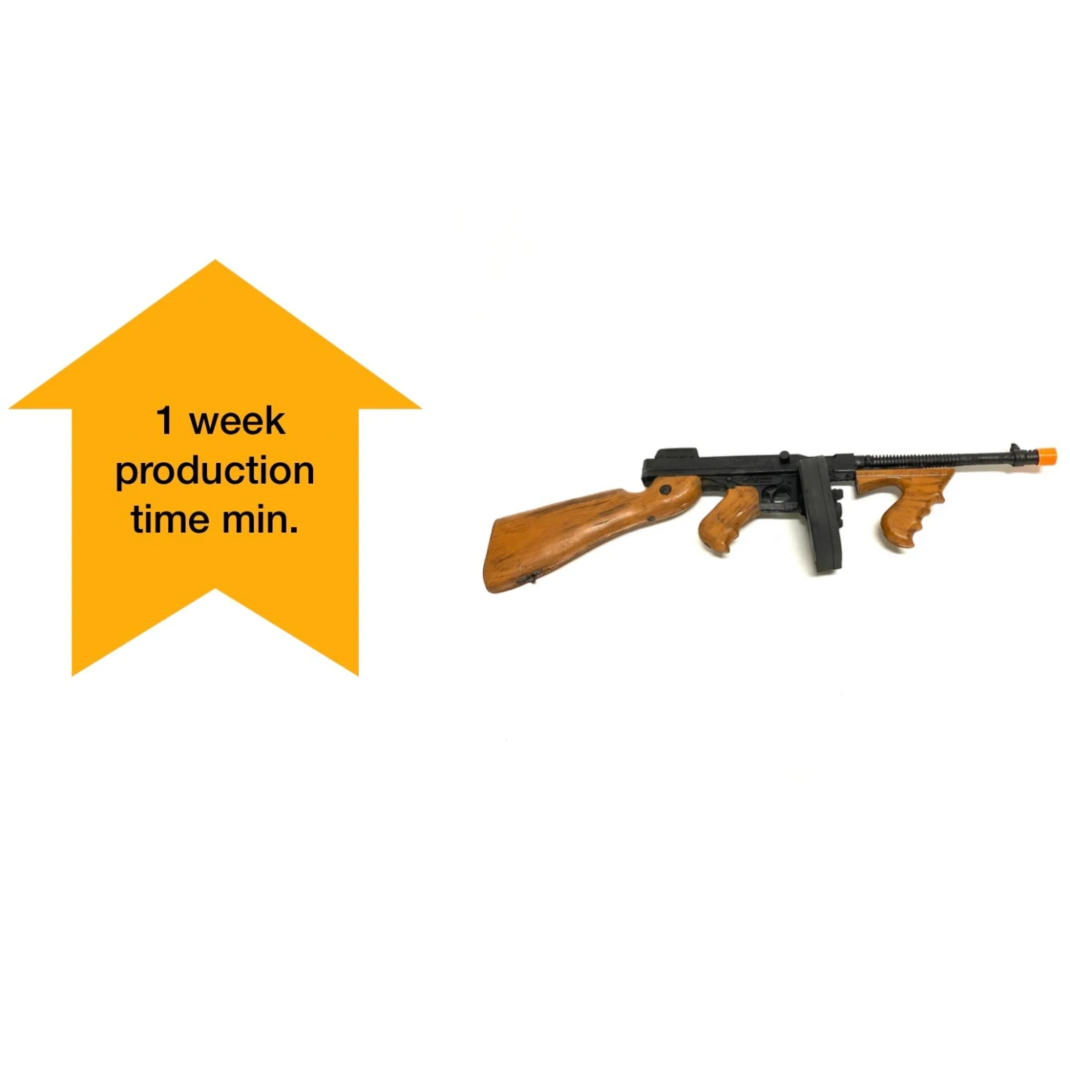 Foam Rubber Tommy Gun Prop(Newrulefx Foam Rubber Tommy Gun Prop) 4 Foam Rubber Tommy Gun Prop(Newrulefx Foam Rubber Tommy Gun Prop) - Image 2