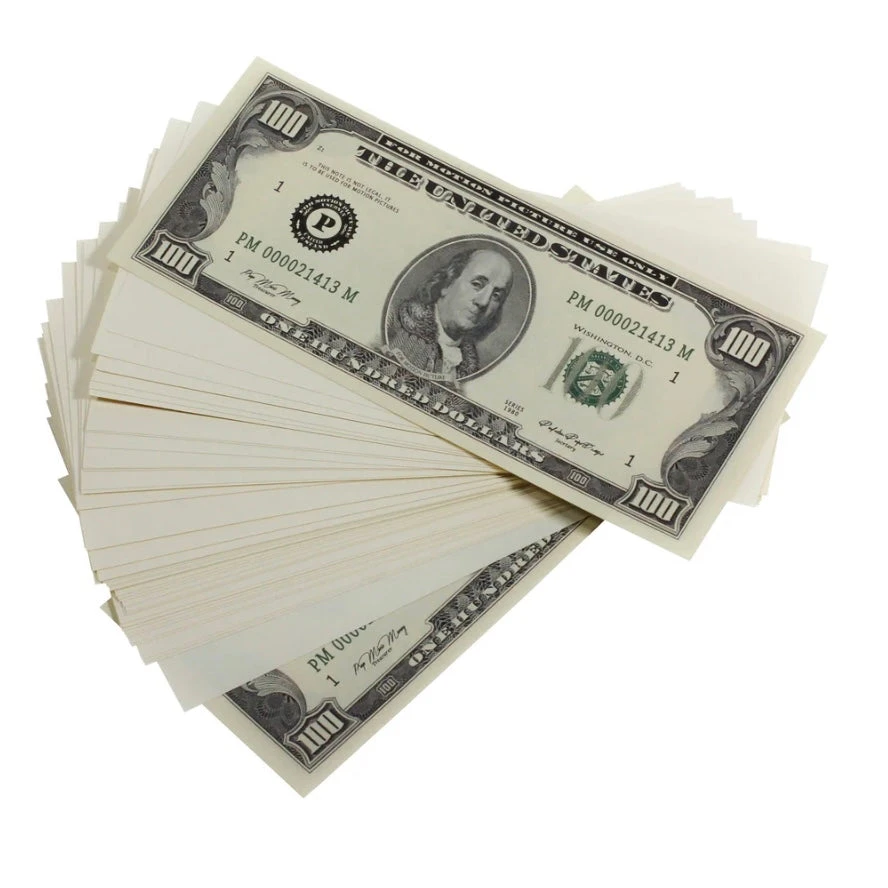 No Brand 1980s $100 Aged $50,000 Blank Filler 5-Stack Package(1980s 100 Aged 50 000 Blank Filler 5 Stack Package) 4 No Brand 1980s $100 Aged $50,000 Blank Filler 5-Stack Package(1980s 100 Aged 50 000 Blank Filler 5 Stack Package) - Image 2