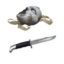Horror Movie Franchise Survival Hunting 120 Buck Plastic Resin Knife Stunt Prop(Horror Movie Franchise Survival Hunting 120 Knife Rubber Stunt Prop) -Newrulefx Store Photoroom 003 20240308 150404