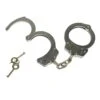 Handcuffs Deluxe Double-Lock Nickel Plated With Key - Fully Functional Locking Prop(Deluxe Double Lock Stainless Steel Chained Handcuffs With Key Fully Functional Locking Prop)