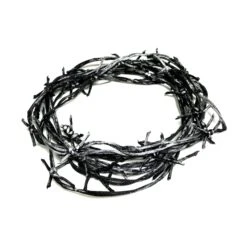 Actor-Safe Imitation Metal Barbed Wire 12ft - BLACK(Newrulefx Brand Actor Safe Imitation Metal Barbed Wire 12ft Black)
