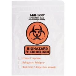 Biohazard Plastic Specimen Bags 8x10 Size With Seal - 10 Pieces(Biohazard Plastic Specimen Bags 8x10 Size With Zip Loc Seal 10 Pieces)