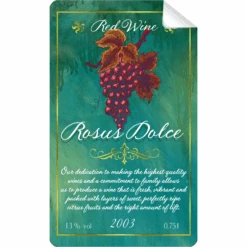 Rosus Dolce Wine Bottle Self Adhesive Label(Rosus Dolce Wine Bottle Self Adhesive Label)