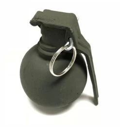 Foam Baseball M67 Fragmentation Hand Grenade Inert Prop With Metal Ring And Pin(Newrulefx Brand Foam Baseball M67 Fragmentation Hand Grenade Inert Prop With Metal Ring And Pin)