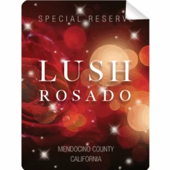 Lush Rosado Wine Bottle Self Prop Adhesive Label(Lush Rosado Wine Bottle Self Prop Adhesive Label)