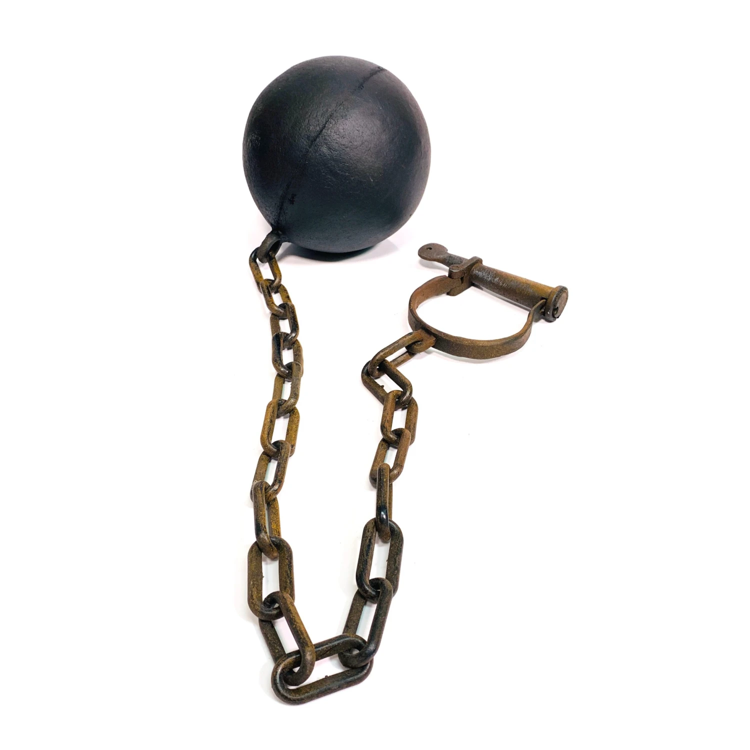 Foam Rubber Ball With Plastic Chain & Prop Leg Iron - Action Prop(Newrulefx Brand Foam Rubber Ball With Plastic Chain Prop Leg Iron Special Effects Action Prop) 4 Foam Rubber Ball With Plastic Chain & Prop Leg Iron - Action Prop(Newrulefx Brand Foam Rubber Ball With Plastic Chain Prop Leg Iron Special Effects Action Prop) - Image 2