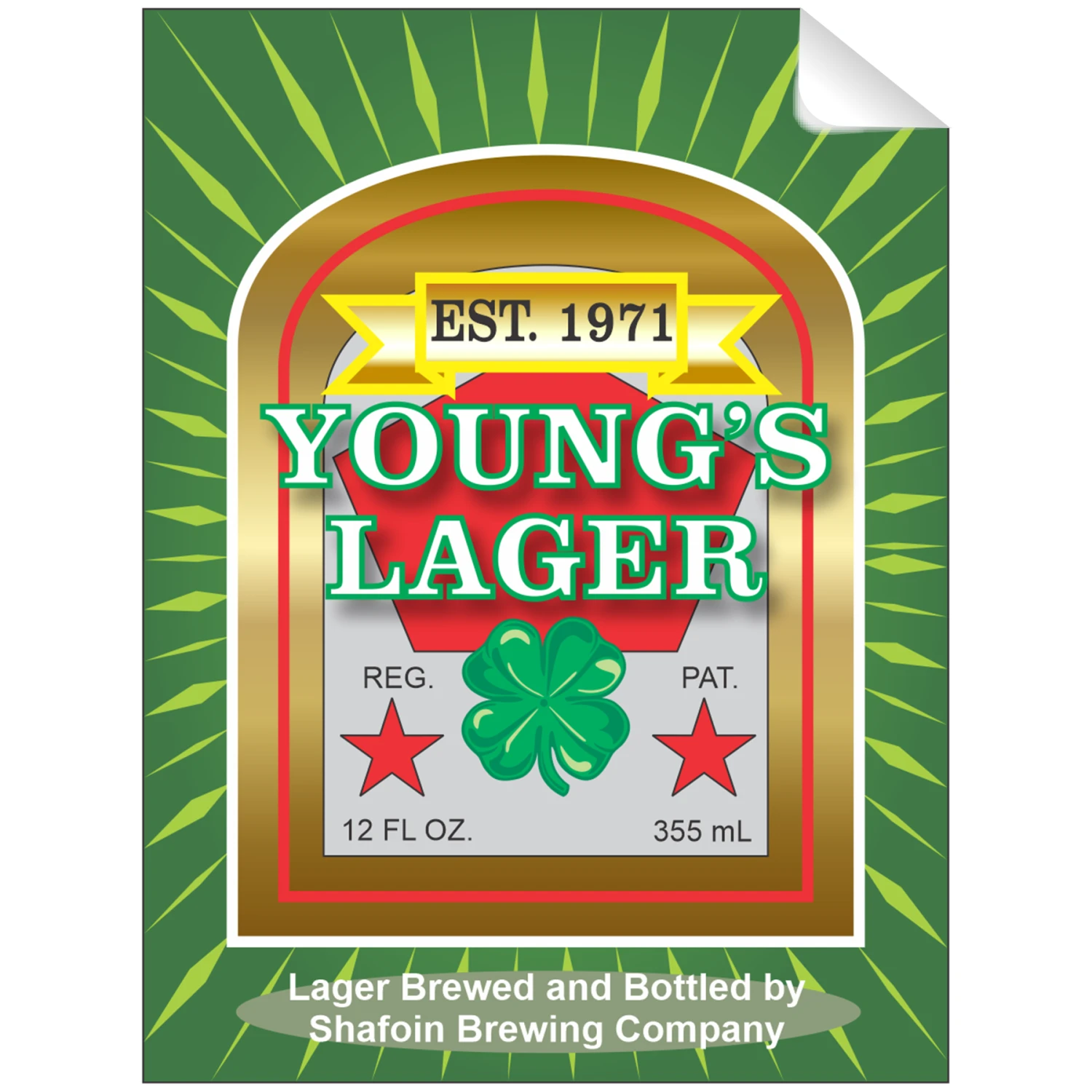Young's Lager Beer Single Self Adhesive Label - License And Royalty Free For Film Use(Youngs Lager Beer Single Self Adhesive Label License And Royalty Free For Film Use) 3 Young's Lager Beer Single Self Adhesive Label - License And Royalty Free For Film Use(Youngs Lager Beer Single Self Adhesive Label License And Royalty Free For Film Use)