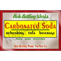 Cola Single Carbonated Soda Self Adhesive Label - License And Royalty Free For Film Use(Cola Single Self Adhesive Label License And Royalty Free For Film Use)